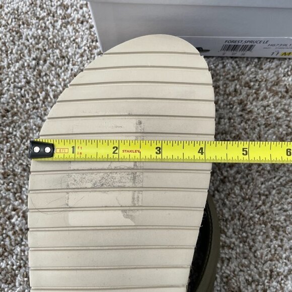 VINCE | New Forest Green Espadrille Platform Leather Flip Flop - Picture 11 of 11